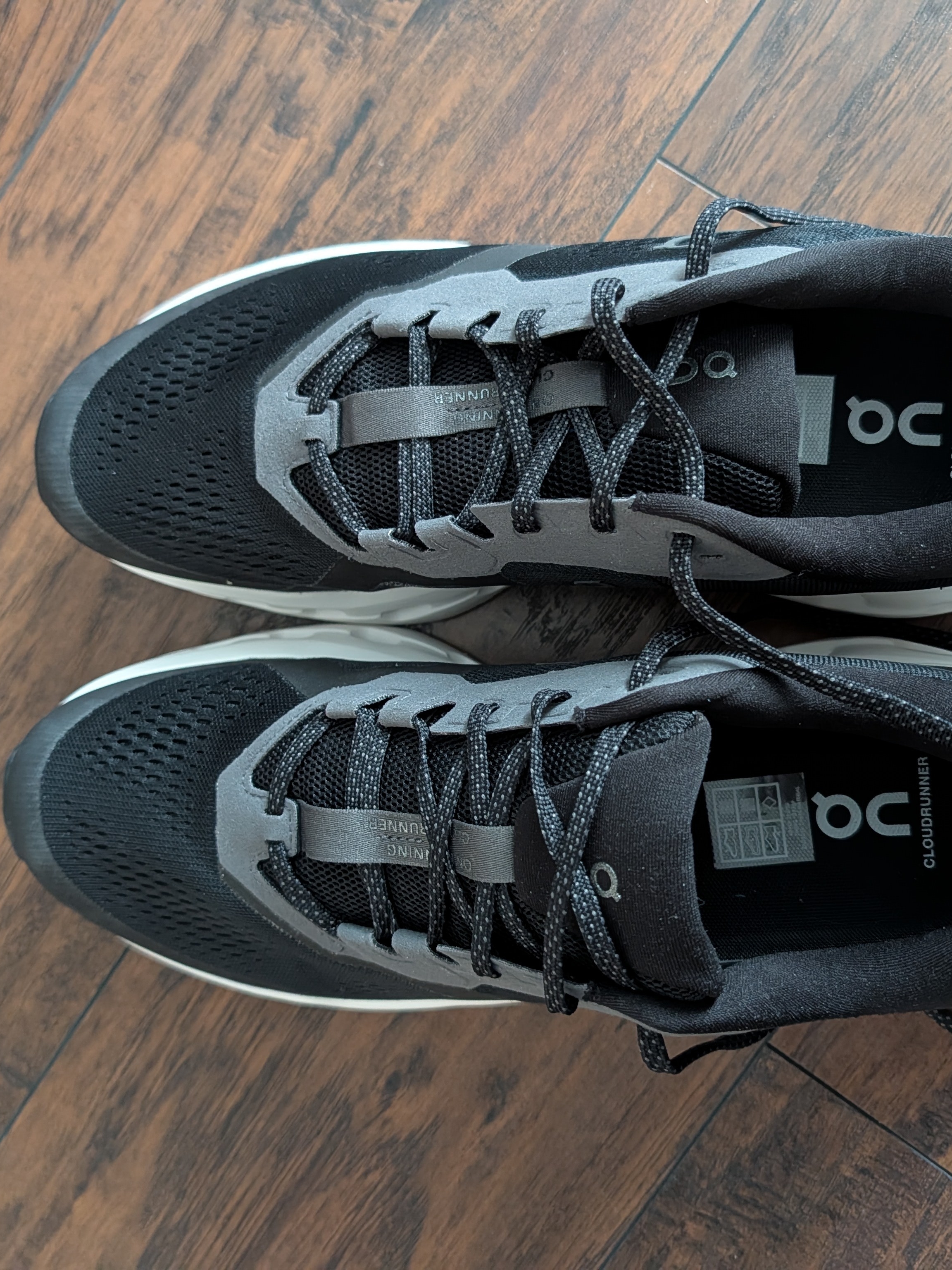 On Running Cloudrunner 3 Menâs 12.5 Shoes - Black And Gray